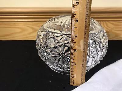 Vintage Hand Cut Crystal Table Lamp SHADE Mushroom Dome 5” REPLACEMENT • $134.99