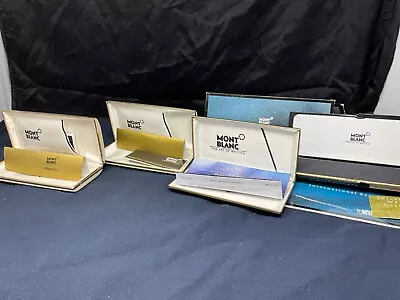 Lot Montblanc Fountain Pen Clamshell Black White Case Box Only Fountain Ball Pen • $40