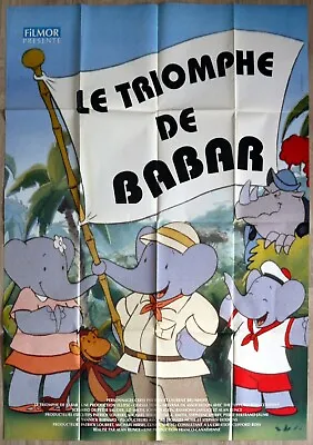 Babar The Movie - Original French Movie Poster 47x63 In • $229