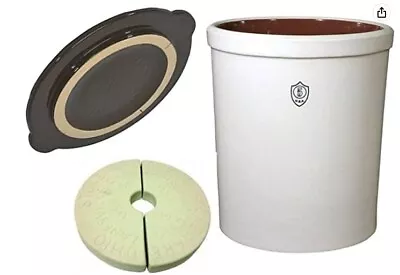 Ohio Stoneware 5 Gallon - 3 Piece Kit For Fermentation & Preservation Crock • $189.95