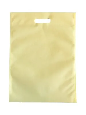 £17 • Buy 100 Gift Bags Party Bags Non Woven Bag 28cm X 40cm Ivory Colour.