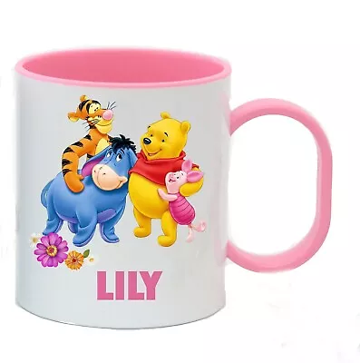 Personalised Winnie The Pooh  Plastic Drinking Cup Mug Birthday Gift Party  • $15.95