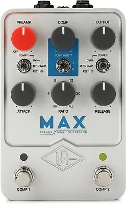 Universal Audio Max Preamp And Dual Compressor Pedal • $349