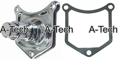 Chrome Starter Solenoid Push Button End Cover Harley Davidson 1.0 2.0 2.4 Kw • $32.99