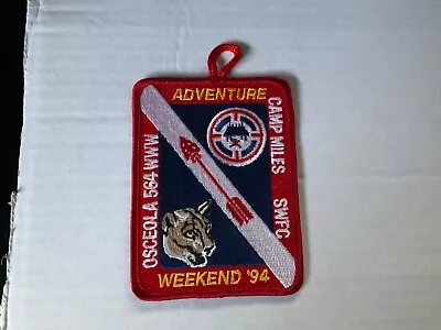 Osceola Lodge 564 1994 Adventure Weekend Event Patch Florida OA Sw • $4.95