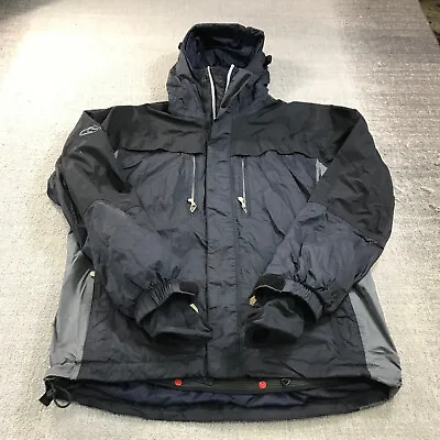 Bonfire Snowboarding Jacket Mens Large Winter Coat Hooded Black Waterproof • $34.99