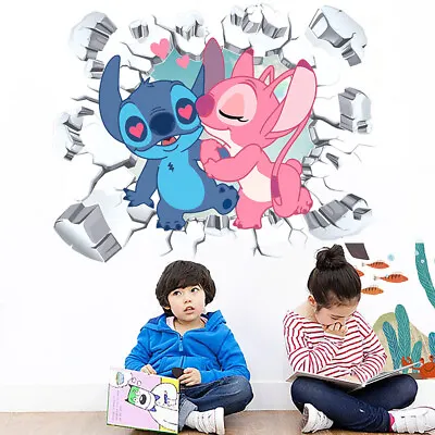 £7.19 • Buy STITCH Children Kids Nursery Wall Stickers Bedroom Decal Art Vinyl Decals