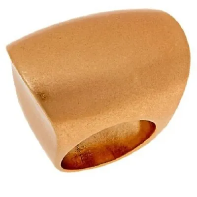 HSN Marla Wynne Goldtone Elongated Dome Ring Size 7 • $9.99