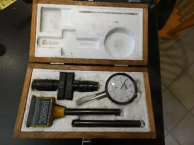 NSK Bore Gauge Micrometer 1.0” - 0.001” & Extras W/Wood Case Working Japan Used • $20