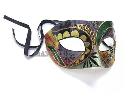 HOT Mens Masquerade Ball Eye Mask Costume Party Venetian Mardi Gra Make Up Dance • $12.91