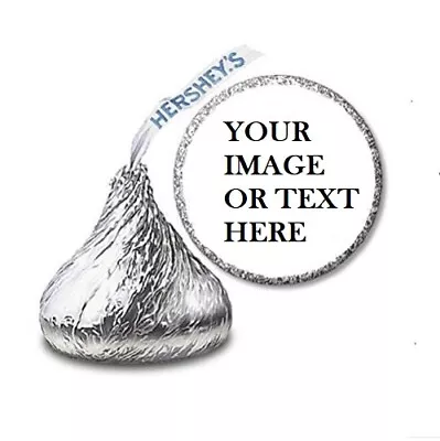 108 Custom Personalized Labels Stickers Hershey's Kisses Candies Party Favors • $4.99