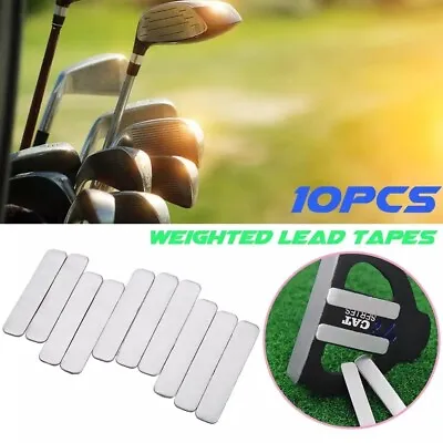 10pcs Lead Tape To Add Swing Weight For Golf Club Tennis Racket Iron Putter UK • £6.79