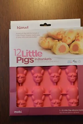 12 Little Pigs In Blankets Silicone Mold Cornbread Mold Mini Corndogs • $9