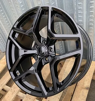 20X9 20x10 5x120 GLOSS BLACK Staggered Wheels Fits Chevy Camaro RS SS Z28 ZL1 • $992