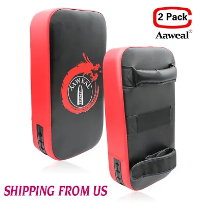 Kick Shield Boxing Punching Pads Strike Arm Curved MMA Focus Muay Thai Training • $35.14