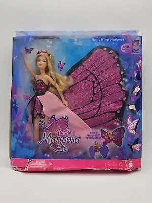 2008 Barbie Mattel Magical Wings Mariposa Barbie Doll Butterfly NIB Rare • $99