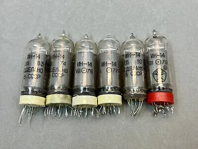 $75 • Buy 6 Pcs In-14 Used Nixie Tested Tubes For Clock