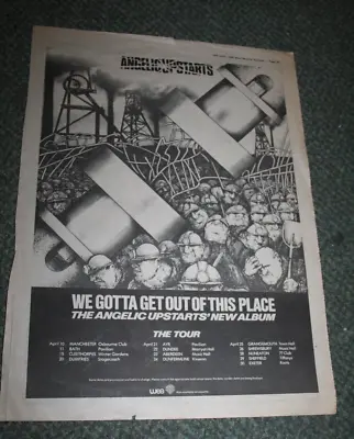 £4 • Buy ANGELIC UPSTARTS We Gotta Get Out Of This Place U.K. Tour PUNK ROCK 1980