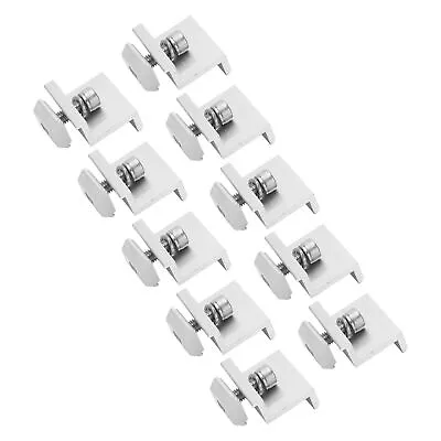 10PCS Solar Mount Z Bracket AluminumAlloy PV Panel Rail End Grounding Clamp 30mm • $28.86