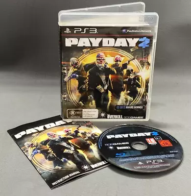 PAYDAY 2 - Complete In Box With Manual - FREE POSTAGE • $9.95