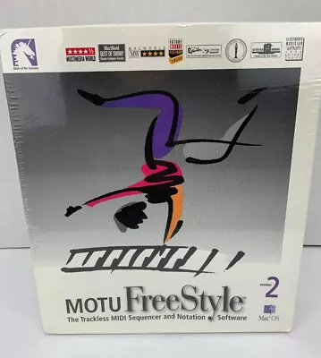 RARE Motu FreeStyle Version 2. Trackless Sequencer &Notation Software MAC OS NEW • $269.99