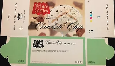 Vintage 1960's Prince Castles Half Gallon Ice Cream Container – Dixon ILL. NOS! • $11