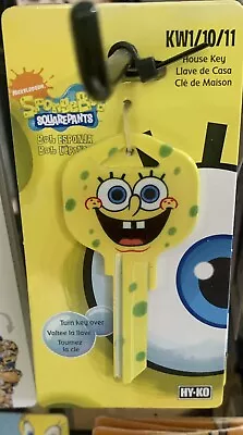 $6.99 • Buy Sponge Bob Shape  Key Blank House Key Kw1, KW11 Kwickset 3D Painted Blank