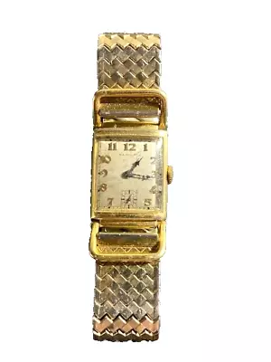 Vintage Hamilton 14k Gold Filled 17 Jewel Men's Watch CIRCA 1930/40 Runs • $175