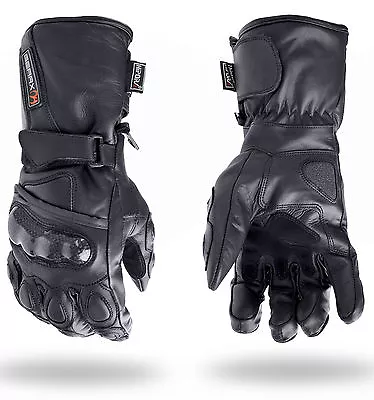 Thermal Waterproof Motorbike Motorcycle Gloves Carbon Knuckle Protection  • £22.49