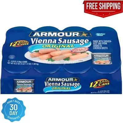 (12 Cans) Armour Original Vienna Sausage 4.6 Oz • $20.99