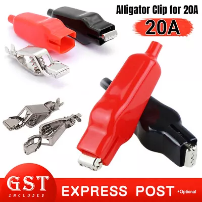 20A For Electrical Jumper Wire Clamp Voltage-Test Clip Sheathed Alligator Clip • $5.06