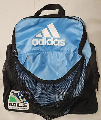 Vintage 90s Style Adidas MLS Soccer Backpack Bag Major League Soccer Fits Ball + • $29.99