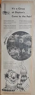 1953 Newspaper Ad For Dayton's Miniature Circus At Minnesota State Fair Exhibit • $4.95