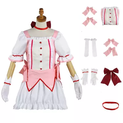 Cosplay Anime Kaname Madoka Cosplay Costume Magica Kaname Dress Wig Kaname Madok • $72.92