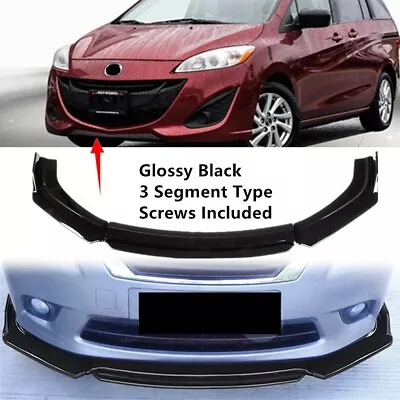 Add-on Universal Fit For Mazda 5 2012-2017 Front Lip Spoiler Splitter 2 Layer • $51.99