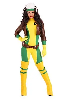 Charades Womens X Men Rogue Premium Costume Large Yellow • $127.99