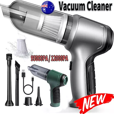 95000PA Cordless Car Vacuum Cleaner Handheld Vaccum Mini Power Suction Dust Blow • $26.99