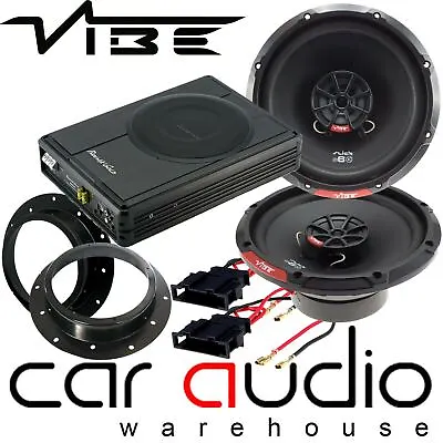 VW Caddy MK3 2003 On Vibe 480 Watts Speakers & 300 W Underseat Car Subwoofer Kit • £249.95