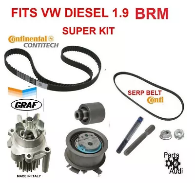 Engine Timing Belt Water Pump Kit With Hardware FOR VW TDI Diesel 1.9 BRM ONLY • $199.99