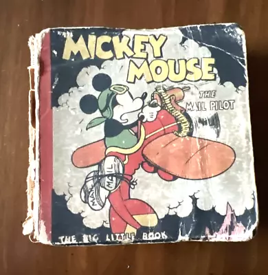 1933 Mickey Mouse The Mail Pilot The Big Little Book • $18.95