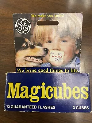 Vintage Flash Magicubes GE Sylvania Cubes. 1 Box Flashcubes. 3 Cubes Total. NIB • $11.99