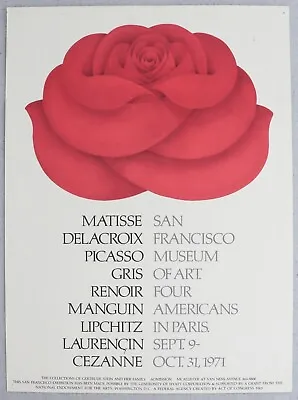 1971 SF MOMA Collection Of Gertrude Stein Four Americans In Paris Art Poster 22” • $39.99