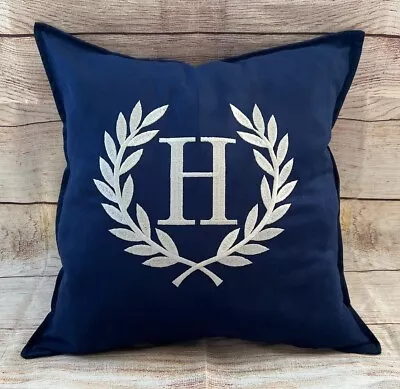 Embroidered Monogram Throw Pillow Covers Custom Pillow Cover Only Gift Ideas • $22.99