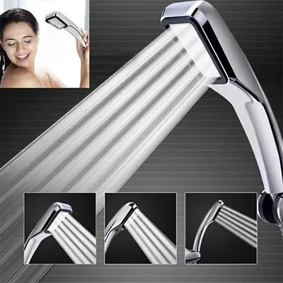 Powerful High Pressure Bath Shower Head 300 Holes Handheld Heads Water Saving • £4.46