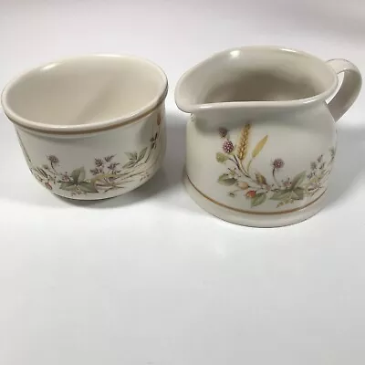 Vintage Marks & Spencer M&S Harvest Milk Jug And Open Sugar Bowl • £9.99