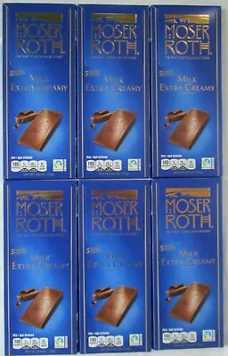 6 Moser Roth Premium Chocolate Extra Creamy Milk 5-bar 4.4 Oz Packs • $21.99