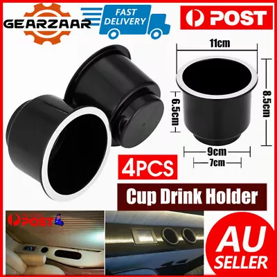 $14.99 • Buy 4Pcs / Set Cup Drink Holder For Boat Car RV Marine Yacht Recessed Drop Holder