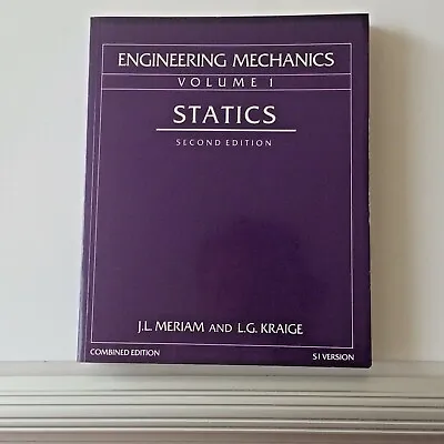 £42 • Buy Engineering Mechanics Vol.1  Statics & Vol.2 Dynamics