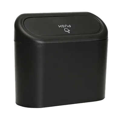 $16.10 • Buy Car Door Seat Trash Can Garbage Bag Press Sealed Organizer Box Portable Black 
