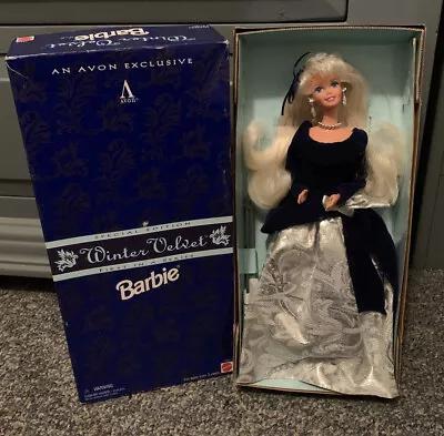 1995 Special Edition Winter Velvet BARBIE Avon Exclusive Mattel 15571  • $8.99